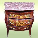 MINT Marble top marquetry Louis XV style Commode