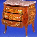 MINT Marble top marquetry Louis XV style Commode