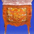 MINT Marble top marquetry Louis XV style Commode