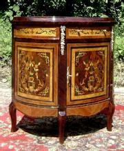 Unusual Florentine Italian Style Marquetry Sideboard