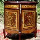 Unusual Florentine Italian Style Marquetry Sideboard