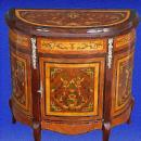 Unusual Florentine Italian Style Marquetry Sideboard