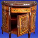 Unusual Florentine Italian Style Marquetry Sideboard