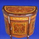 Unusual Florentine Italian Style Marquetry Sideboard