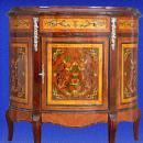 Unusual Florentine Italian Style Marquetry Sideboard