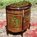 Unusual Florentine Italian Style Marquetry Sideboard