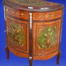 Unusual Florentine Italian Style Marquetry Sideboard