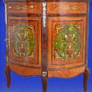 Unusual Florentine Italian Style Marquetry Sideboard