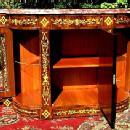 Rosewood Victorian style marquetry Credenza