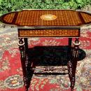 Large Louis XVI Marquetry ornate sofa table