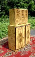High Bar Art Deco style in exotic olive wood