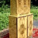 High Bar Art Deco style in exotic olive wood
