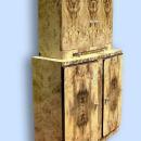 High Bar Art Deco style in exotic olive wood
