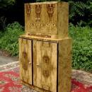 High Bar Art Deco style in exotic olive wood