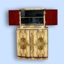High Bar Art Deco style in exotic olive wood