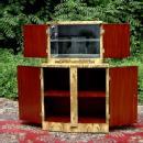 High Bar Art Deco style in exotic olive wood