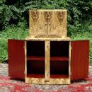 High Bar Art Deco style in exotic olive wood