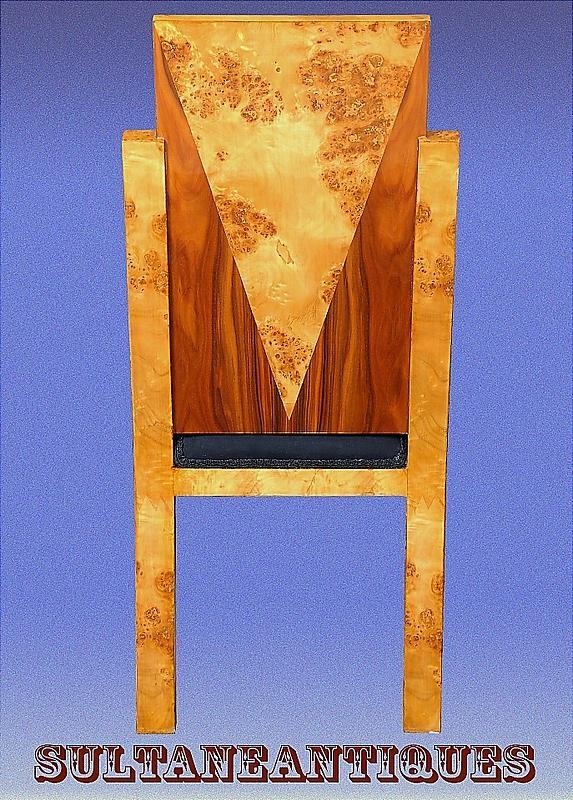 Set of 8 Art Deco style two toned Chairs