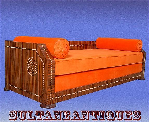 Unique Art Deco Style sofa, Ruhlman inspired
