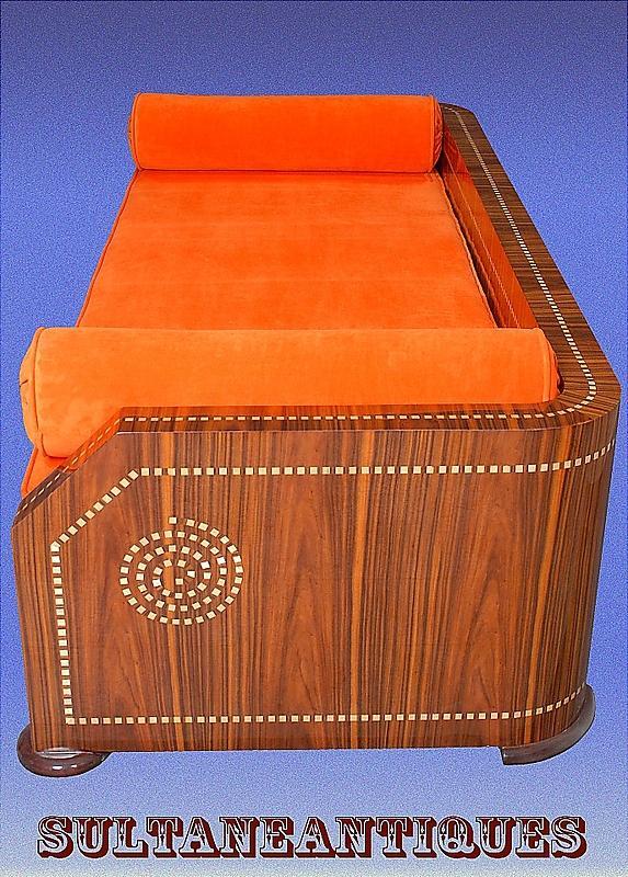 Unique Art Deco Style sofa, Ruhlman inspired