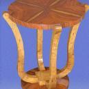Classic Elm and rosewood Art Deco inspired side table