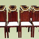 Set of eight superb Art Deco style chairs