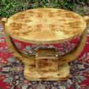 French Art Deco style French Elm coffee table