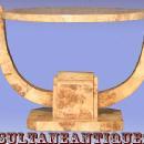 French Art Deco style French Elm coffee table