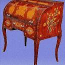FINE Charles X style Roll top secretaire