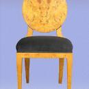 Perfect 8 Biedermeier style French ELM veneered chairs