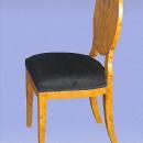 Perfect 8 Biedermeier style French ELM veneered chairs