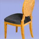 Perfect 8 Biedermeier style French ELM veneered chairs