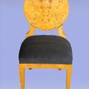 Perfect 8 Biedermeier style French ELM veneered chairs