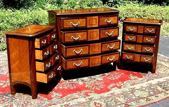 AWSOME set Napoleon III Style sideboard and commodes