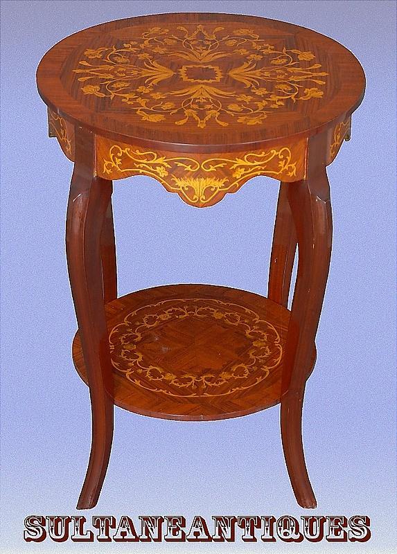Full Marquetry Louis XV style side - wine table