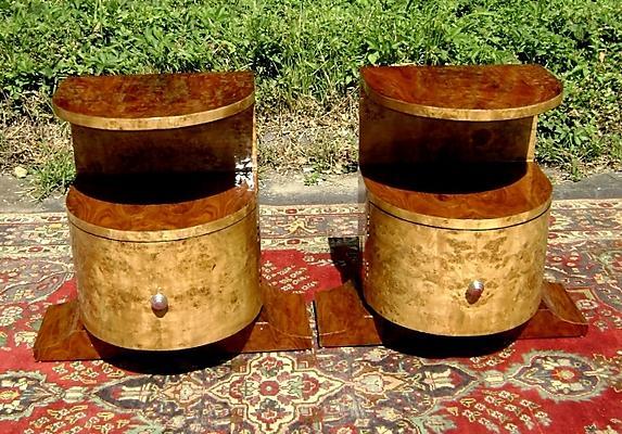 Tall VERY Large ART DECO style Pair commodes