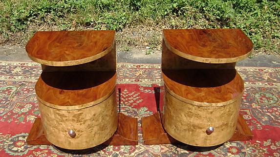 Tall VERY Large ART DECO style Pair commodes