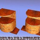 Tall VERY Large ART DECO style Pair commodes