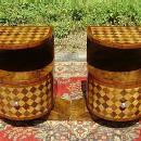 Pair of LARGE Art Deco inspired commodes