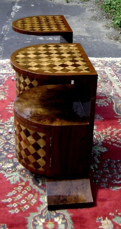 Pair of LARGE Art Deco inspired commodes