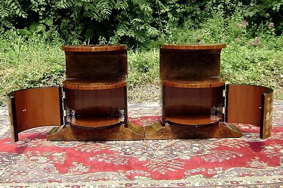 Pair of LARGE Art Deco inspired commodes