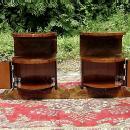 Pair of LARGE Art Deco inspired commodes