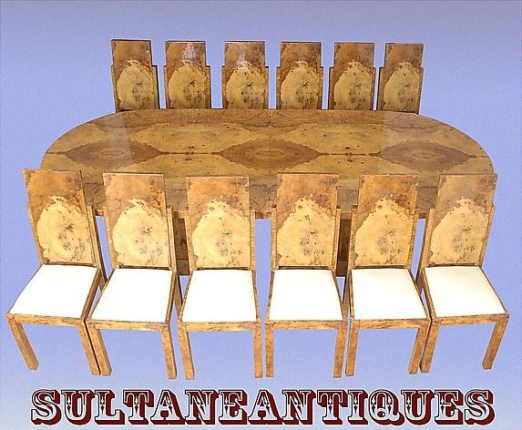 Stunning HUGE Art Deco style conference set 13 pieces!!