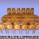 Stunning HUGE Art Deco style conference set 13 pieces!!