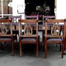 9 pieces Dining SET chippendale style Mahogany