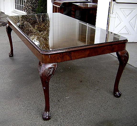 9 PIECES Dining SET chippendale style solid Mahogany