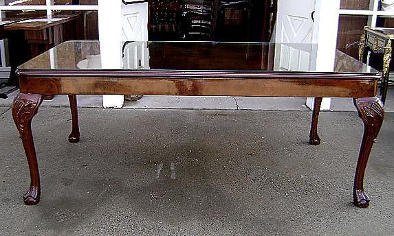 9 PIECES Dining SET chippendale style solid Mahogany