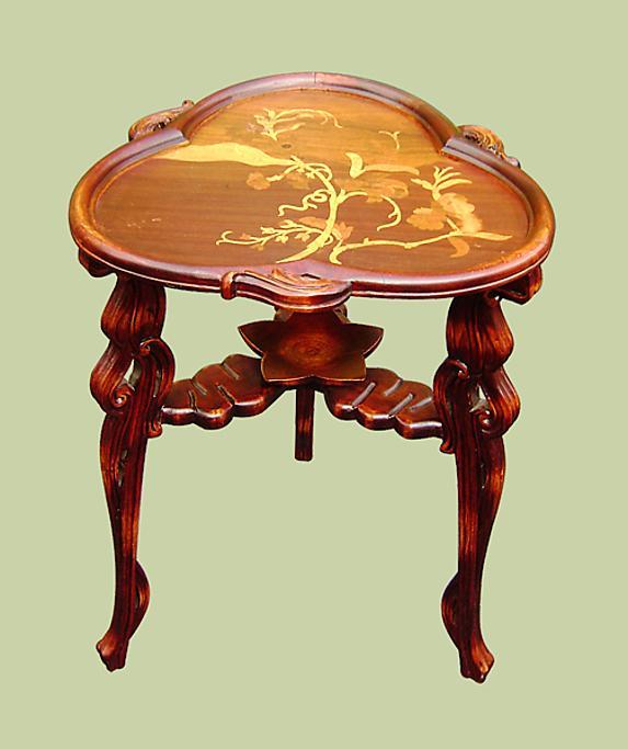 DRAGONFLY Marquetry TABLE Galle design