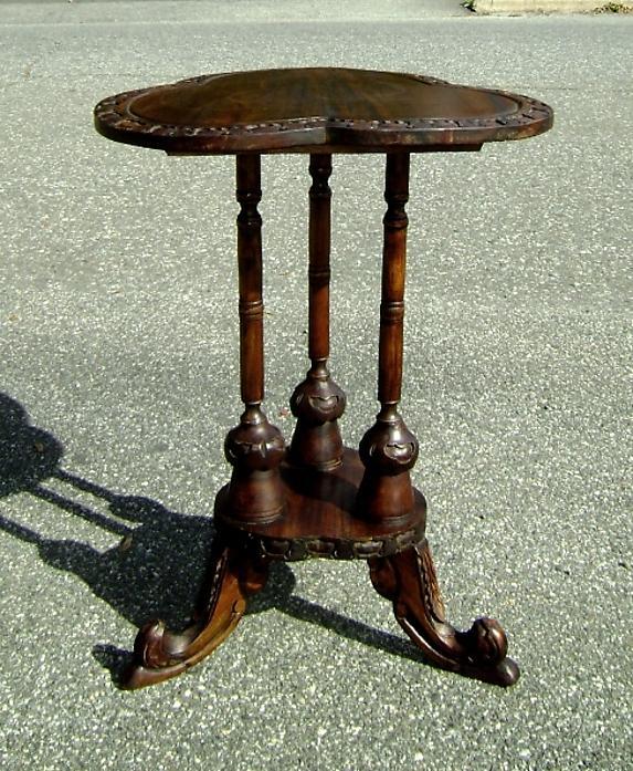solid Mahogany Irish style side table