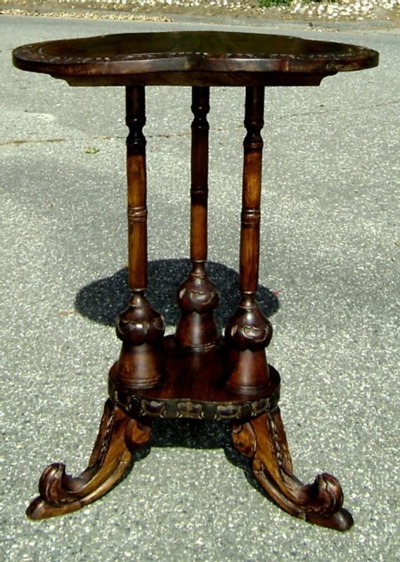 solid Mahogany Irish style side table
